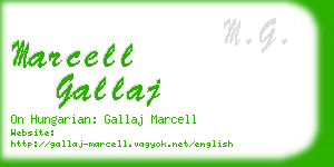 marcell gallaj business card